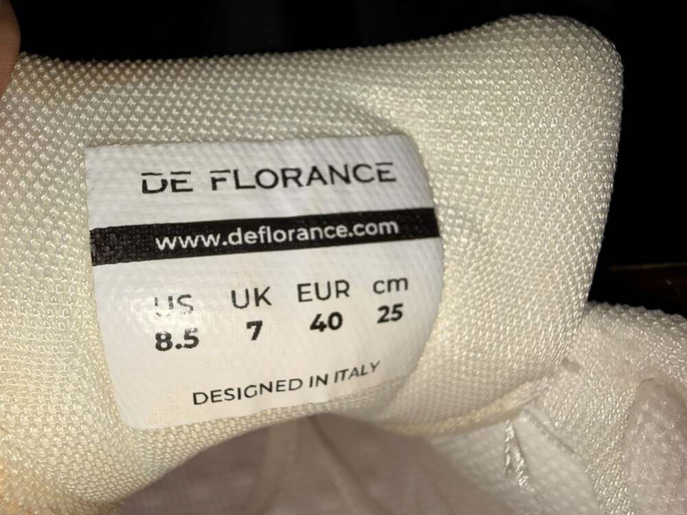 De Florance DF Cloudea Sneakers Cream Beige Size US 8.5 - Picture 4 of 9